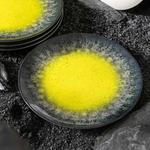 Набор тарелок KONSIMO, 20x1x20 см, темно-синий/желтый - фото 3