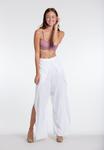Брюки BASIC MIT WEITEN BEIN KNÖPFE Olympia, белый - фото 4