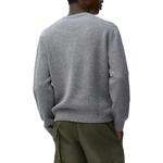 Свитер с вышитым логотипом LOEWE, серый - фото 5