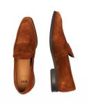 Мокасины кожаные Boss Theon, коричневый - фото 4