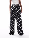 Брюки ASOS DESIGN с принтом в горошек - фото 3