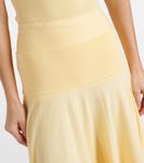 Плиссированная трикотажная юбка миди Plan C, желтый - фото 4