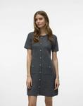 Трикотажное платье Vero Moda средне-серого цвета - фото