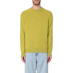 Свитер с вышитым логотипом Boss HUGO BOSS, желтый - фото