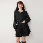 Платье с длинным рукавом ELLE, черный - фото 5