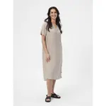 Платье Redgreen Dahlia short sleeve midi, бежевый - фото 5