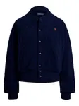 Бомбер фактурной вязки POLO RALPH LAUREN, синий - фото