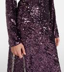 Топ с пайетками Rabanne, Beetroot Purple - фото 5