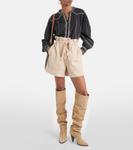 Джинсовые шорты ipolyte с высокой посадкой Marant Etoile, коричневый - фото 2