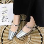 Туфли Мэри Джейн женские Bigtree, цвет Champagne - фото 5