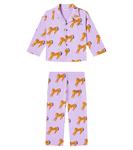 Пижама из хлопка с принтом Bobo Choses, Lavender - фото