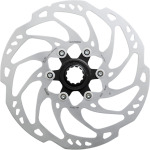 Ротор slx sm-rt70 — центральный замок Shimano, цвет black/silver - фото