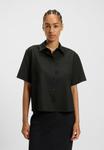 Блуза BOSS Button-down blouse, Black One/Black - фото