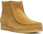 Clarks - Женские ботинки Wallabee Hi Low, Tan Wlined - фото 3