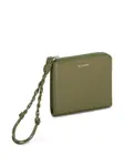 Картхолдер Tangle на молнии Jil Sander, зеленый - фото 2
