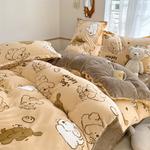 Yalu Комплект постельного белья, 180 см, 4 предмета - фото 3