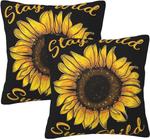 BURLOE Чехлы для декоративных подушек Sunflower Plush White - фото