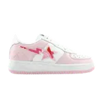 Кроссовки BAPE Kaws x Bapesta FS-001 Low 'Pink Camo', розовый - фото