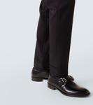 Прямые брюки из натуральной шерсти Prada, черный - фото 6