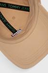Хлопковая бейсболка Tommy Jeans, бежевый - фото 4