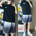 Повседневные шорты унисекс FUERZA, градиент сине-зеленый - фото 10