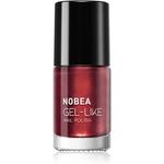 Лак для ногтей с гелевым эффектом NOBEA Metal - Ruby, 6 мл - фото