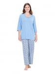 Пижама Ulla Popken, светло-синий - фото 3