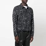Мужская джинсовая куртка Off-White, черный - фото 4