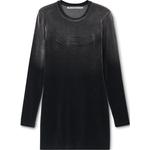 Мини-платье с длинными рукавами Alexander Wang, черный - фото