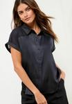 Блуза Lipsy Button-down blouse, Navy/Blue - фото 3