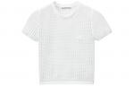 Топ с сетчатыми деталями Alexander Wang, белый - фото