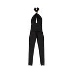Комбинезон Saint Laurent Jeweled Halter Jumpsuit Black, черный - фото