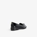 Лакированные мокасины с текстурированной союзкой цвета винограда Dune, черный - фото 4