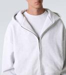 Кроп худи из хлопка с молнией Entire Studios, Gray - фото 5