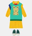 Жилет-свитер с принтом попугая The Animals Observatory, синий - фото 2