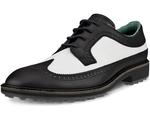 Кроссовки ECCO Golf Classic Hybrid Wing Tip Water Resistant, цвет Black/White - фото