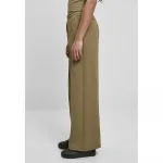 Брюки Urban Classics Straight Pin Tuck, зеленый - фото 4