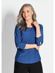 Блузка GOLDNER, цвет royalblau - фото