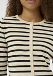 Кардиган Saint Tropez MILASZ STRIPED, Brown Rice/Black Stripe/Light Brown - фото 4