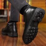 Черные мужские полусапожки Cachiotti с черной утепленной шерстяной подкладкой - фото 8