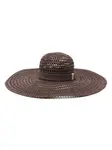 Плетеная шляпа Peserico, коричневый - фото