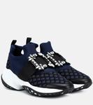 Кроссовки Viv' Run с пряжкой со стразами Roger Vivier, синий - фото