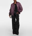 Деконструированные джинсы с низкой посадкой The Attico, черный - фото 2