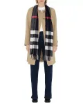 Клетчатый кашемировый шарф Burberry, синий - фото 2