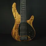 Бас-гитара Klos Apollo V Custom 5 струн Tiger Active с звукоснимателями Blackouts и сумкой - фото 3