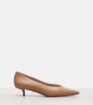 Кожаные туфли-лодочки Kittenpump Max Mara, Cammello - фото 4