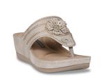 Сандалии Good Choice Cora Wedge Sandal, Light Gold Metallic - фото