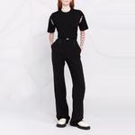 Футболка из хлопка с разрезом AMBUSH, черный - фото 4