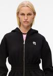 Толстовка KARL LAGERFELD IKON CINCHED ZIP, Black - фото 4