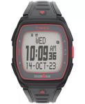 Часы унисекс Ironman T300 Digital, черный силиконовый ремешок, 42 мм Timex - фото